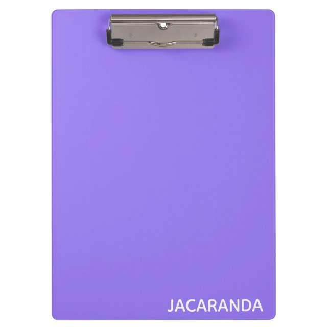 Pranchetas Nome de cor púrpura Jacaranda (Frente)