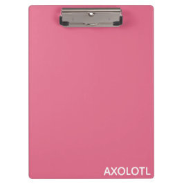 Pranchetas Nome de cor rosa Axolotl