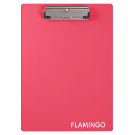 Pranchetas Nome de cor rosa Flamingo