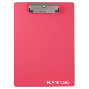 Pranchetas Nome de cor rosa Flamingo