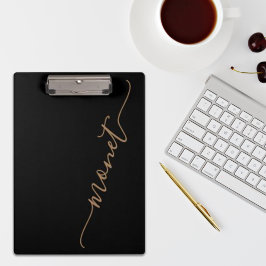 Pranchetas Nome de Script Manuscrito Simples Personalizado