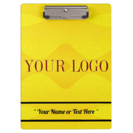 Pranchetas Nome do logotipo personalizado Área de transferênc