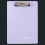 Pranchetas Nome do Monograma da Rapariga de Script Moderno Ro<br><div class="desc">Área de Transferência de Planeamento do Nome do Monograma Roxo da lavanda. Isto faz o doce e perfeito aniversário de 16 anos,  casamento,  chá de panela,  aniversário,  chá de fraldas ou festa de solteira presente para alguém que ama luxo de luxo e estilos quíticos.</div>