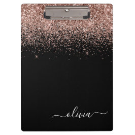 Pranchetas Nome do Monograma da Rapariga Rosa Brilhante rosa 