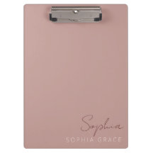 Nome do Monograma Moderno do Rosa de Dusty Persona