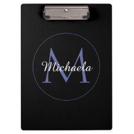 Pranchetas Nome inicial do monograma moderno em círculo mínim