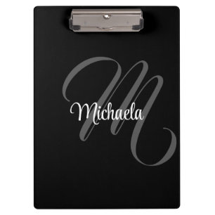 Pranchetas Nome inicial do monograma moderno minimalista