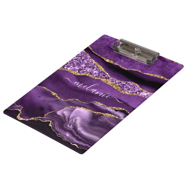 Pranchetas Nome Personalizado da Área de Transferência de Már (Inclinado)