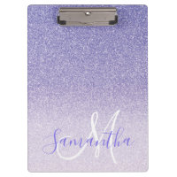 Nome Personalizado da Glitter Roxo Moderno