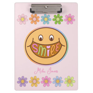 Pranchetas Nome Personalizado do Sorriso de Flor Feliz e Cujo