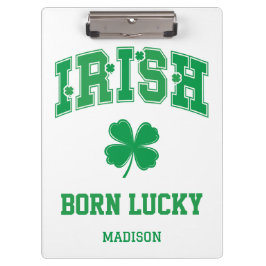 Pranchetas Nome personalizado Nascer irlandês sorte