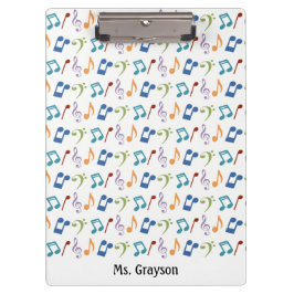 Pranchetas Notas da música do arco-íris