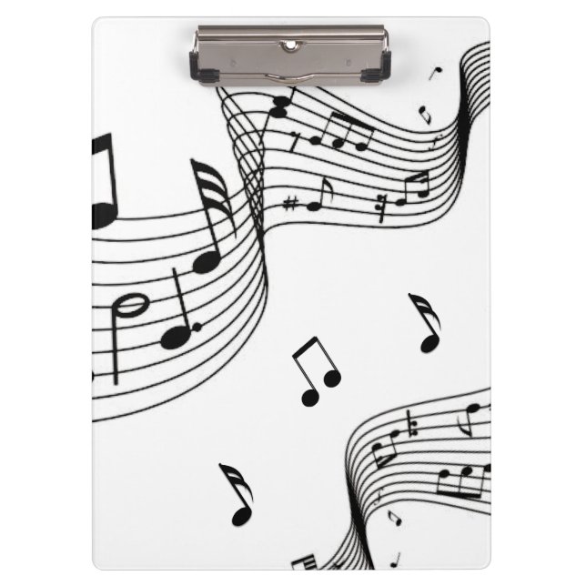 Pranchetas Notas Musicais em Branco  (Frente)