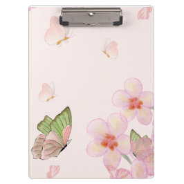 Pranchetas Notebook with Whimsical Butterfly Design