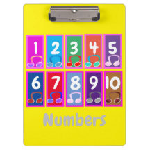 Números de 1 a 10 Matemática Inicial Clipboard