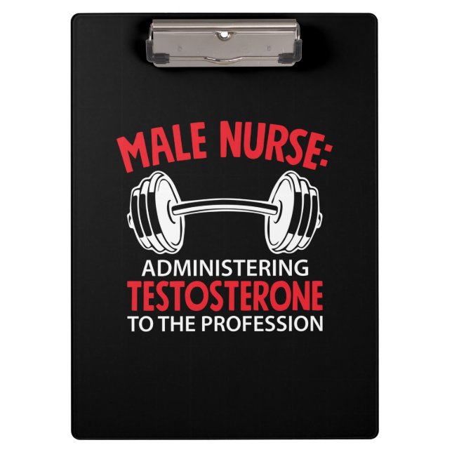 Pranchetas Nurse Gift | Male Nurse Administrering (Frente)