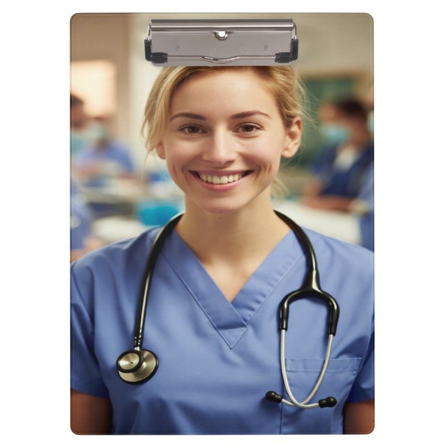 Pranchetas Nurse Photo Customize Personalize (Frente)