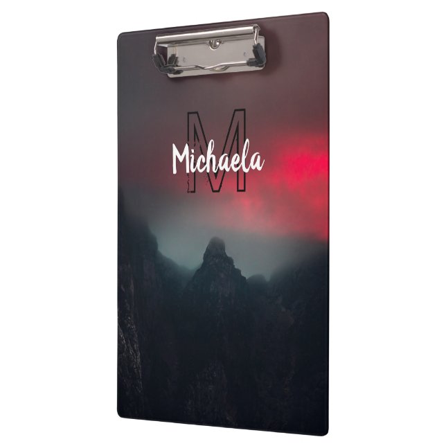 Pranchetas Nuvens a arder, nevoeiro e monograma das montanhas (Esquerda)