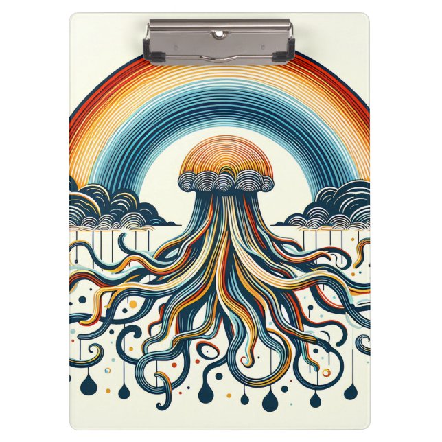 Pranchetas Nuvens Arco-Íris e Tendrils (Frente)