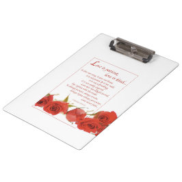 Pranchetas O amor é a Rosa vermelha do paciente