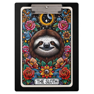 Pranchetas O Cartão Tarot da Preguiça Místico Fofo