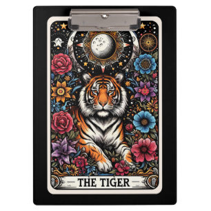Pranchetas O Cartão Tarot do Tigre Força & Foco Poderosos