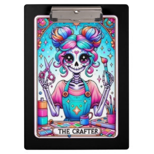 Pranchetas O Cartão Tarot Mulher Esqueleto A Crafter
