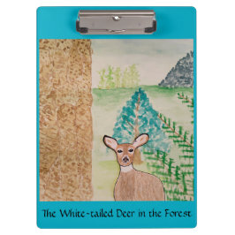 Pranchetas O cervo de cauda branca na floresta