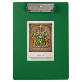 Pranchetas O conselho de grampo: Brasão da família de