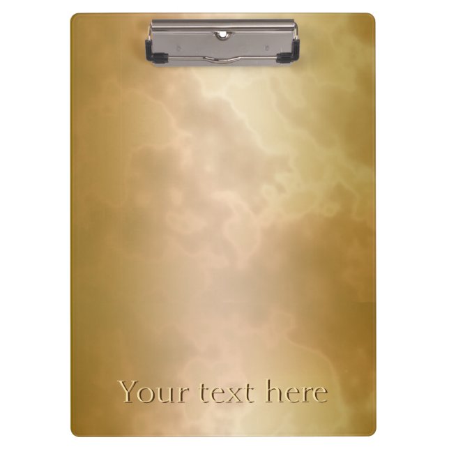 Pranchetas O conselho de grampo personalizado do ouro mármore (Frente)