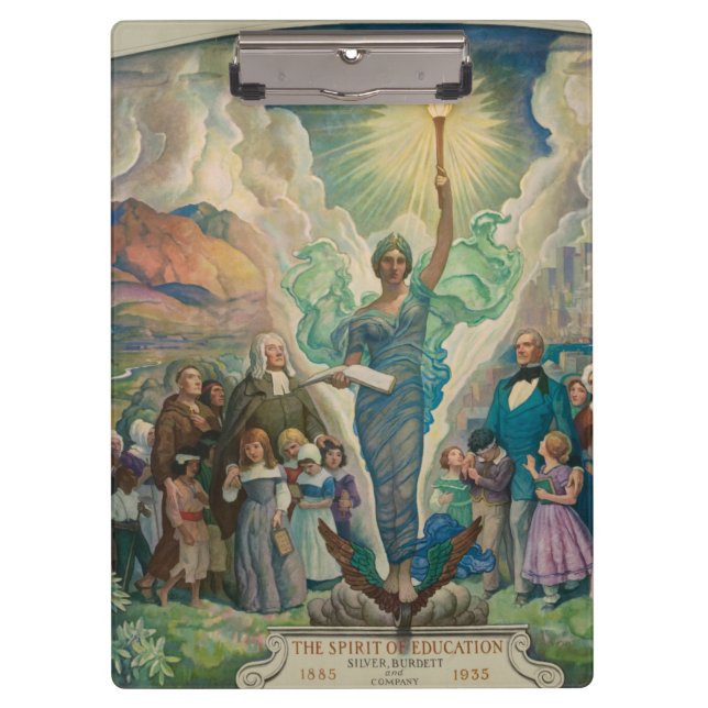 Pranchetas O Espírito de Educação de Newell Convers Wyeth (Frente)