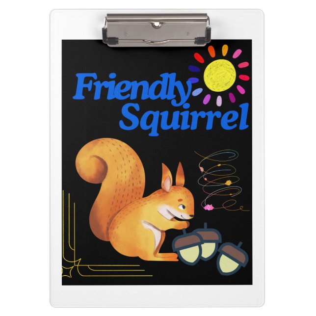 Pranchetas O Esquilo Amigo está reunindo loucos (Frente)