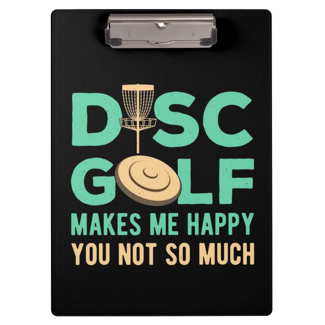 Pranchetas O Golfe de Disco Me Torna Feliz (Frente)