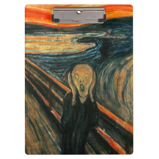 Pranchetas O Gritar Edvard Munch Modern Expressionist Art (Frente)