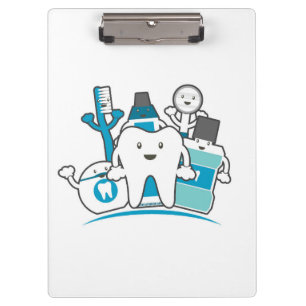 Pranchetas O grupo limpo dos dentes
