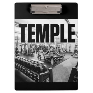 Pranchetas O Gym É O Meu TEMPLE - Motivação De Construção De