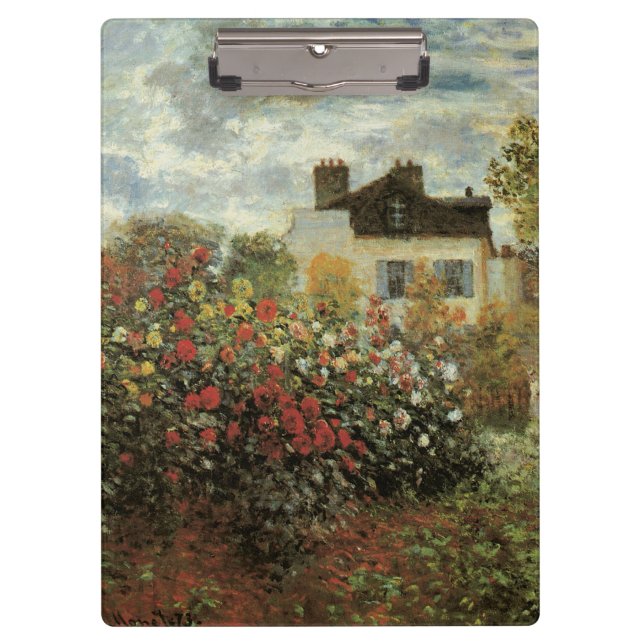 Pranchetas O Jardim de Monet em Argenteuil de Claude Monet (Frente)