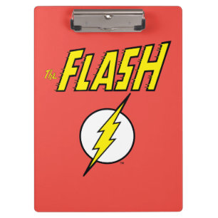 Pranchetas O Nome do Flash & Logotipo do Raio