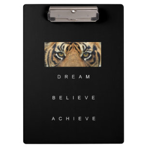 Pranchetas O tigre elegante das citações da melhoria do aut