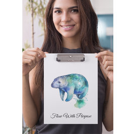 Pranchetas Oceanic Whisper Manatee, custom