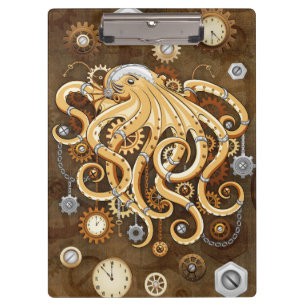 Pranchetas Octopus Steampunk Surreal Style Nota sobre Máquina