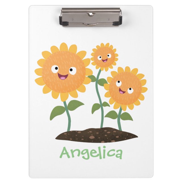 Pranchetas Óculos de desenho animados bonitos e felizes (Frente)