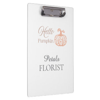 Pranchetas Olá Abóbora Florista Negócios Marca Halloween