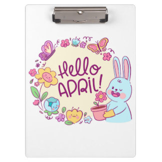 Pranchetas Olá April