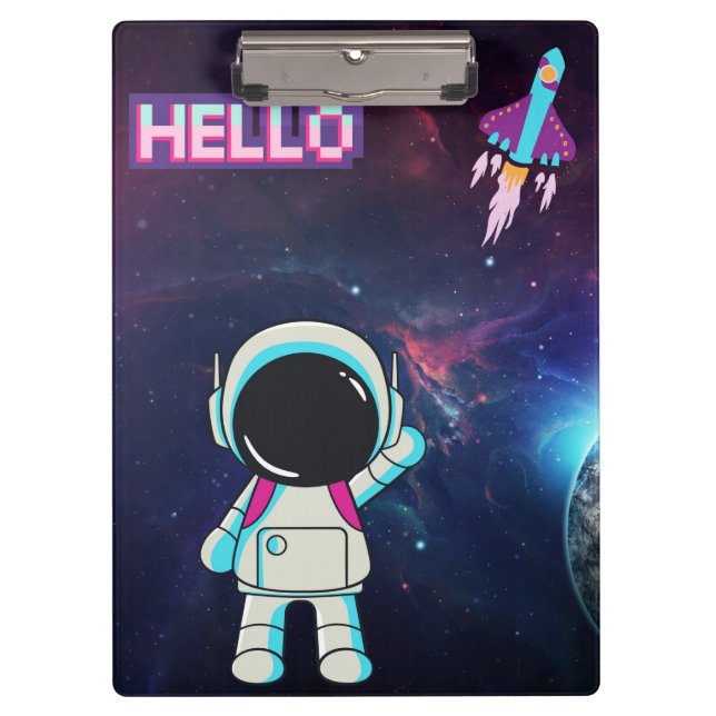 Pranchetas "Olá do Espaço" (Frente)