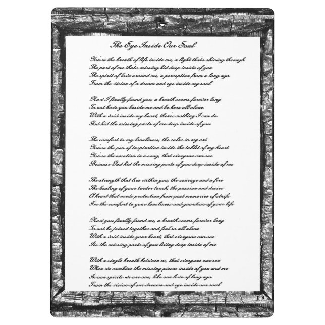 Pranchetas Olho Dentro da Nossa Alma (Verso)