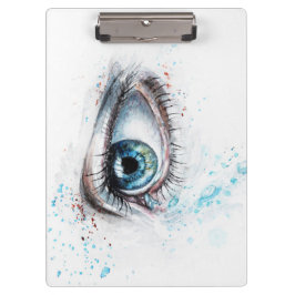 Pranchetas Olhos Azuis em Choro (tristeza, simpatia e depress