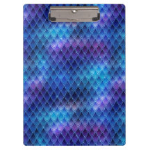 Ombre Azul Brilhante e Escamas de Dragão com Brilh