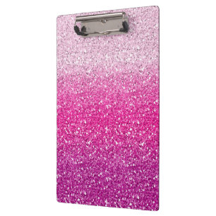 Pranchetas Ombre cor-de-rosa Glittery