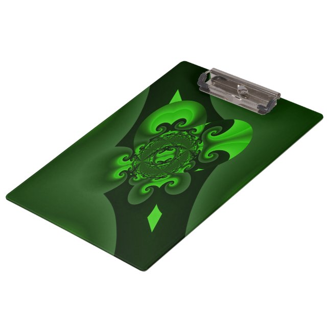 Pranchetas Onda Espiral Verde Escuro E Limão (Inclinado)